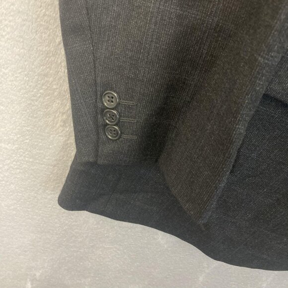Victor International Loro Piana Zelander Wool Blazer Mens 46R Gray Blue Plaid - Picture 16 of 16